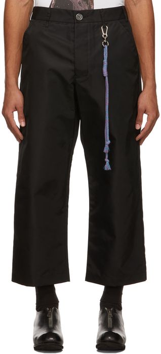 Song for the Mute Black Cropped Work Trousers