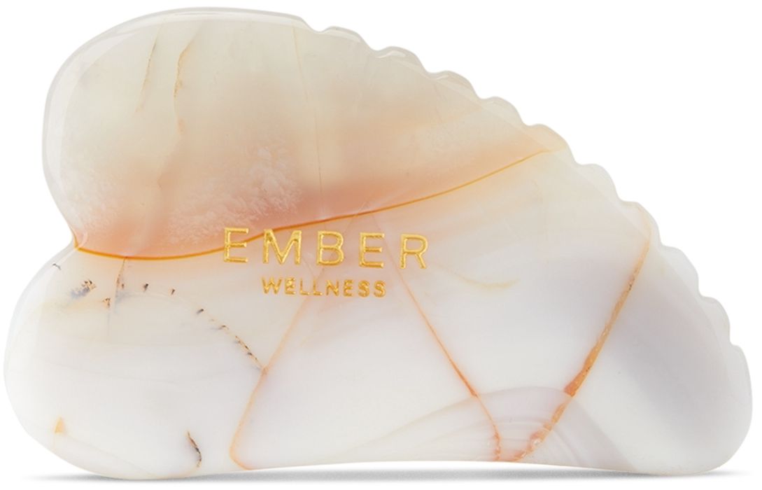 Ember Wellness Heart Gua Sha Agate Face Massager