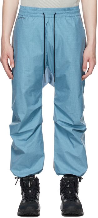 BYBORRE Blue & Grey Weight Map Field Lounge Pants