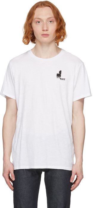 Isabel Marant White Zafferh Logo T-Shirt