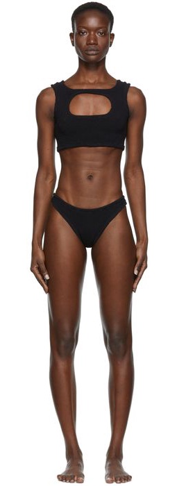RIELLI SSENSE Exclusive Black Sahara Bikini