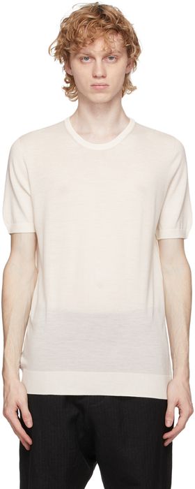 3MAN Off-White Wool T-Shirt