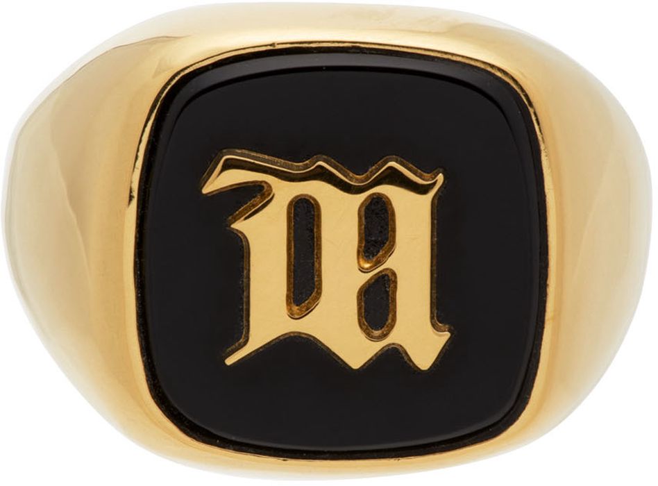 MISBHV Gold Monogram Ring
