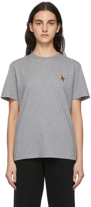 Golden Goose Grey Star Logo T-Shirt