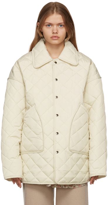 Trunk Project Off-White Collar Quilted Jacket