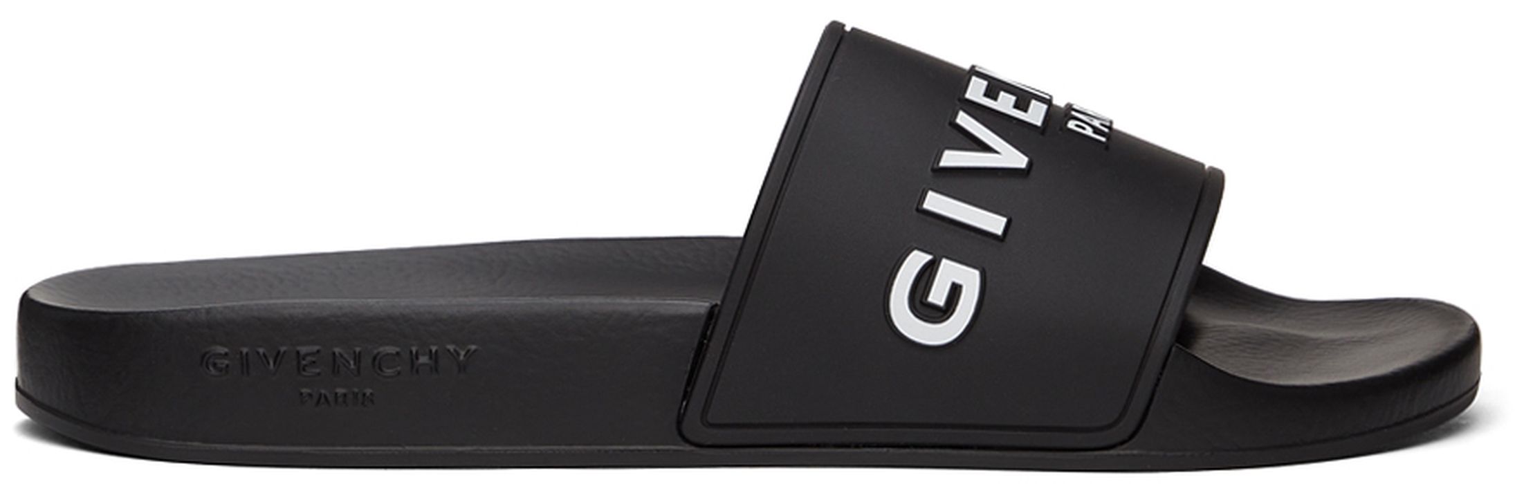 Givenchy Black Givenchy Paris Flat Sandals