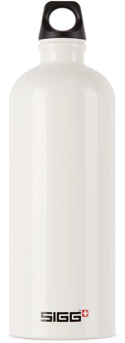 SIGG White Aluminum Traveller Classic Bottle, 1 L