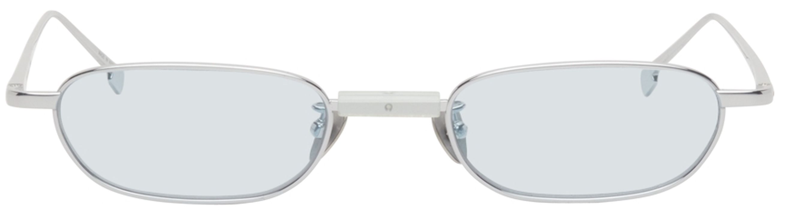 PROJEKT PRODUKT Silver & Blue Titanium GE-CC4 Sunglasses