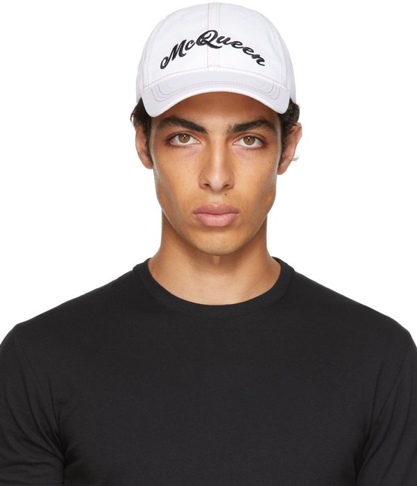 Alexander McQueen White & Multicolor Baseball Cap