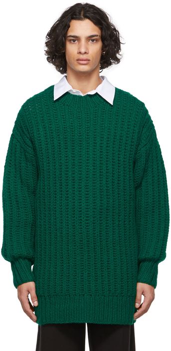 AMI Alexandre Mattiussi Green Ami de Caur Sweater