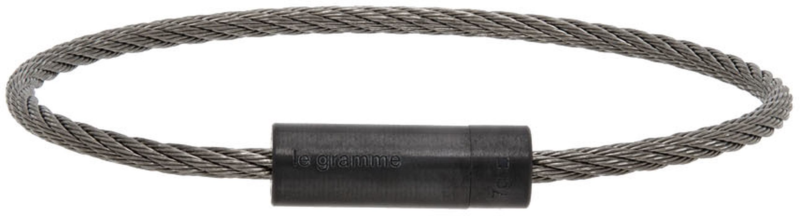 Le Gramme Black 'Le 7 Grammes' Cable Bracelet