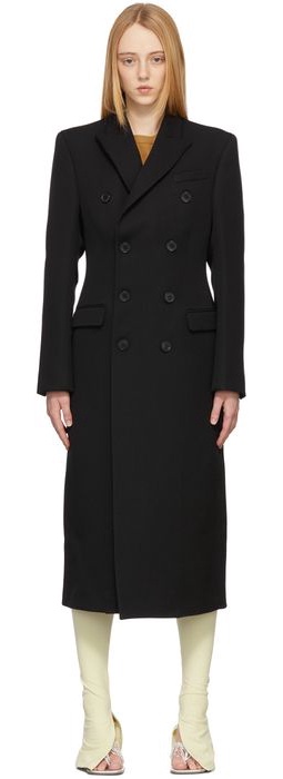 WARDROBE. NYC Black Double-Breasted Coat