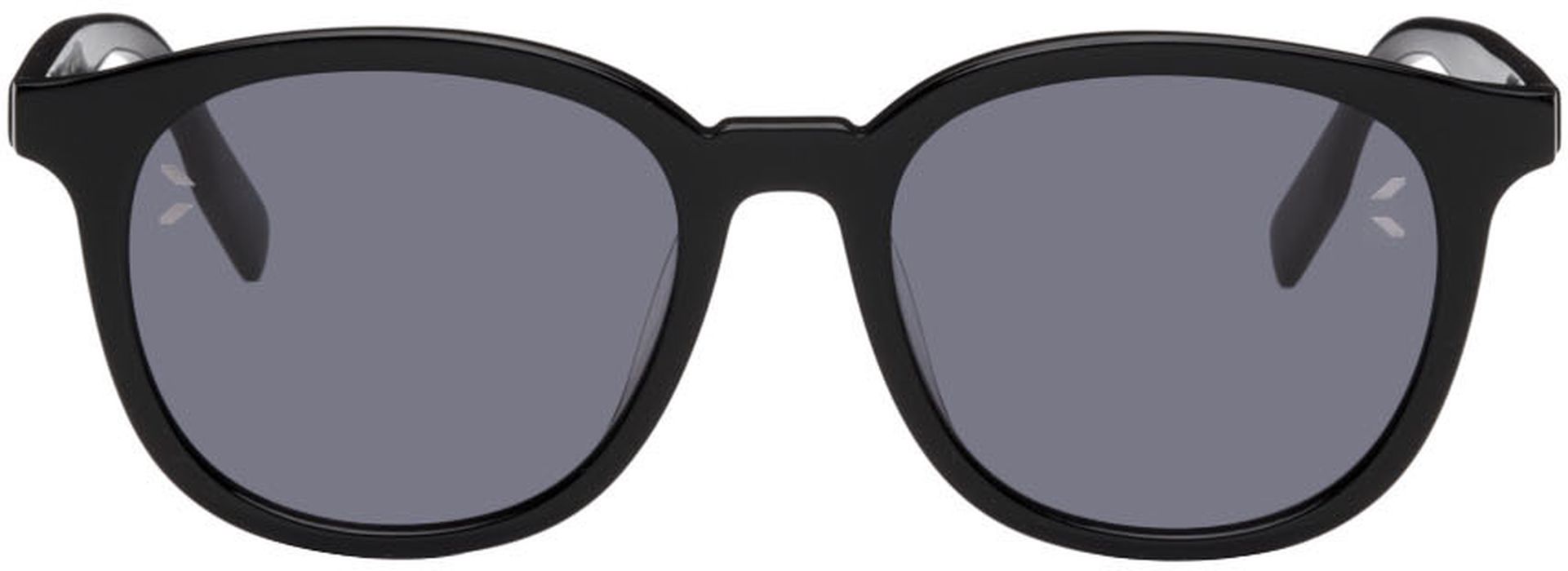 MCQ Black Round Acetate Sunglasses