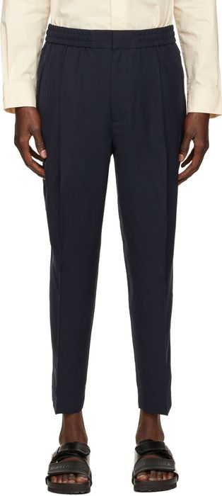 3.1 Phillip Lim Navy Tapered Trousers