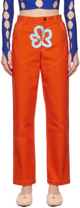 Marshall Columbia SSENSE Exclusive Orange Logo Work Trousers