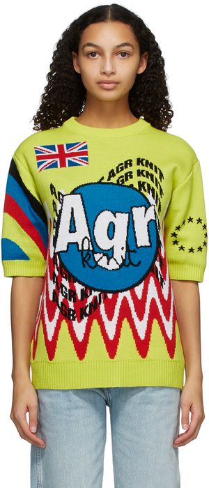 AGR SSENSE Exclusive Yellow Merino Wool Sweater