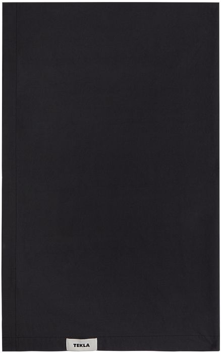 Tekla Black Percale Flat Sheet