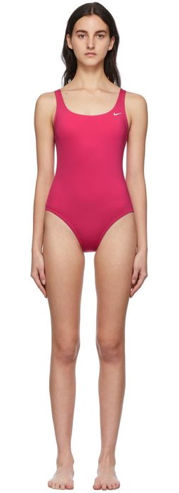 Nike Pink Essential U-Back One-Piece Swimsuit