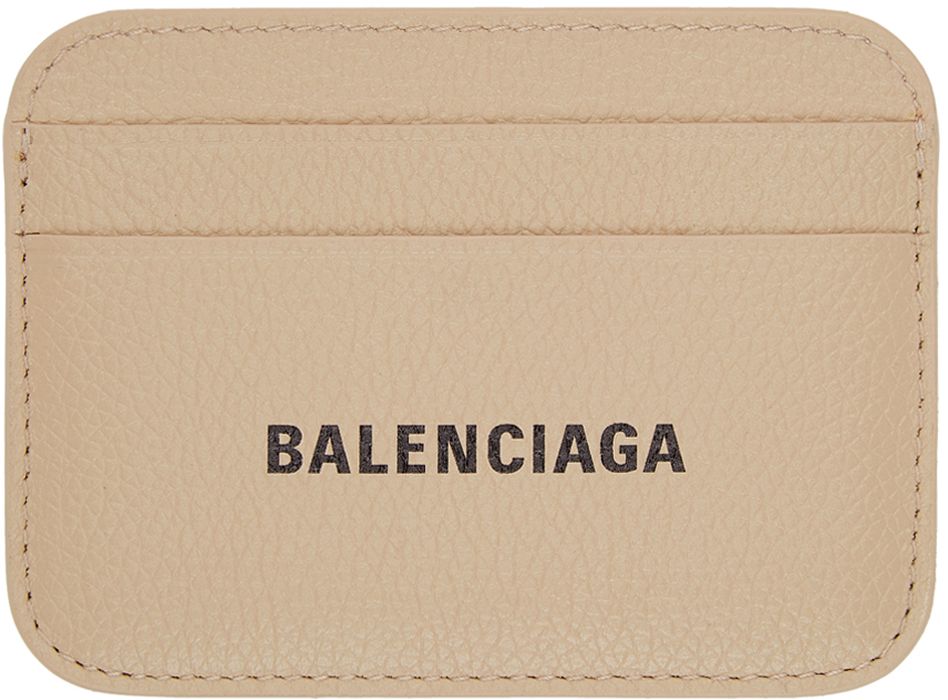Balenciaga Beige Cash Card Holder