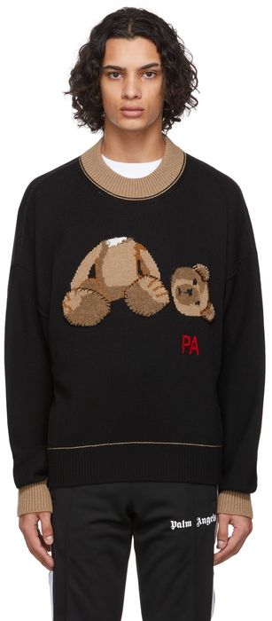 Palm Angels Black Bear Sweater