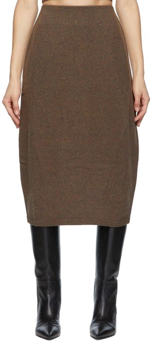 LOW CLASSIC Wool Wholegarment Cocoon Skirt