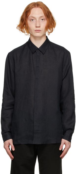 COMMAS Black Linen Shirt