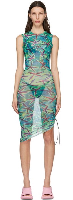 Louisa Ballou Green & Blue Heatwave Dress