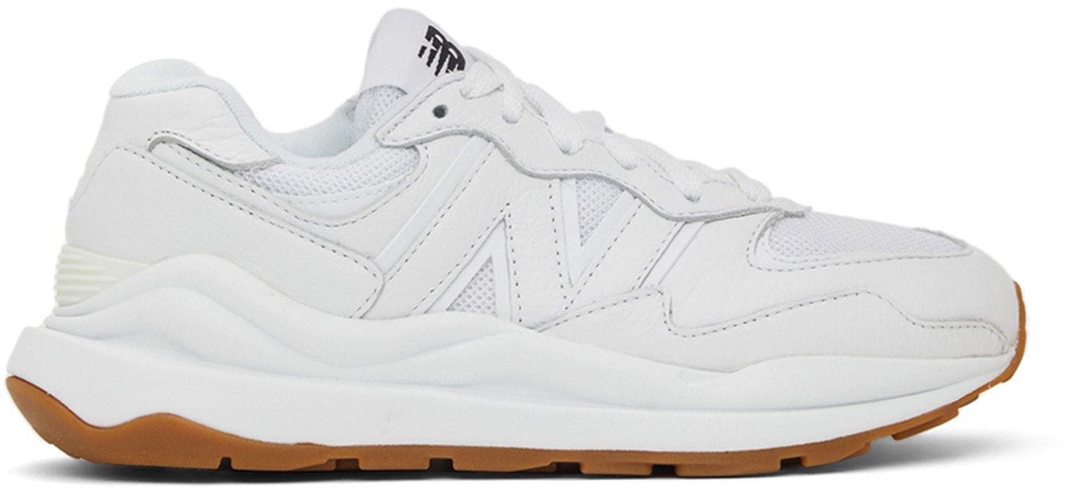 New Balance White 57/40 Sneakers