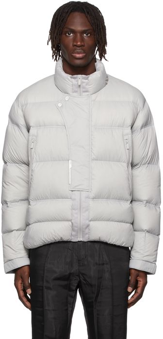 C2H4 Grey Down Filtered Reality Puffer Jacket
