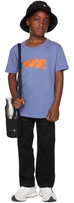 OOOF SSENSE Exclusive Kids Purple & Orange Logo T-Shirt