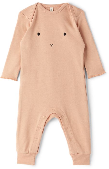 Organic Zoo Baby Pink Bunny Bodysuit