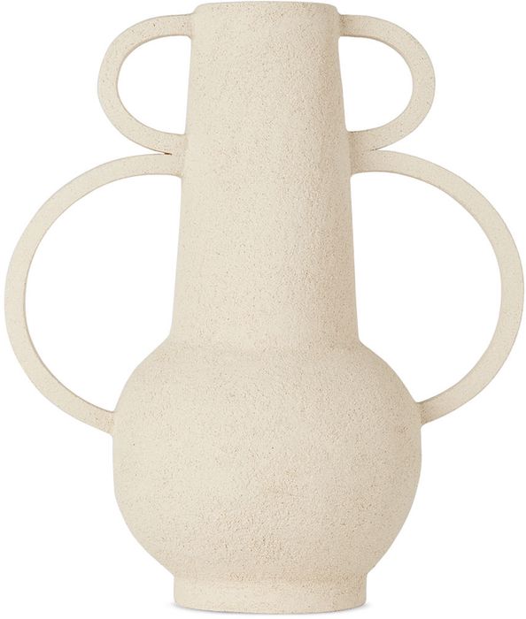 Carolina Levinton SSENSE Exclusive Beige #7 Handle Vase