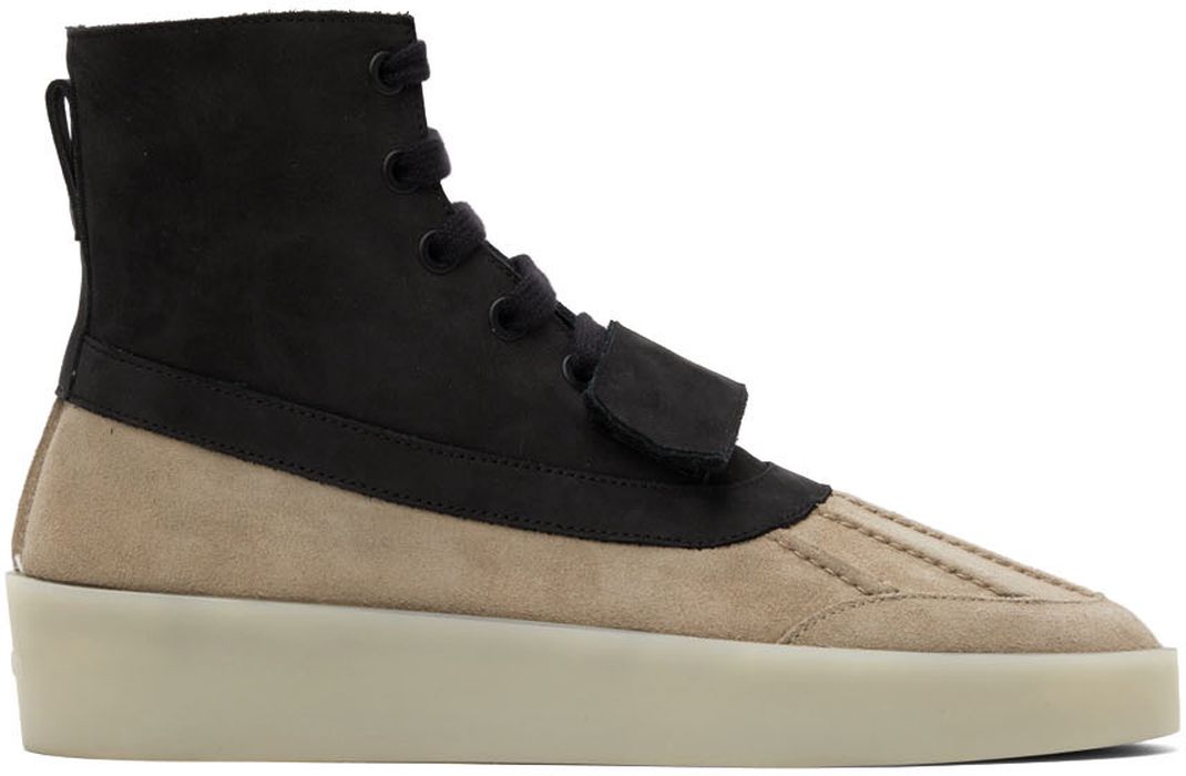 Fear of God Black & Taupe Duck Boots