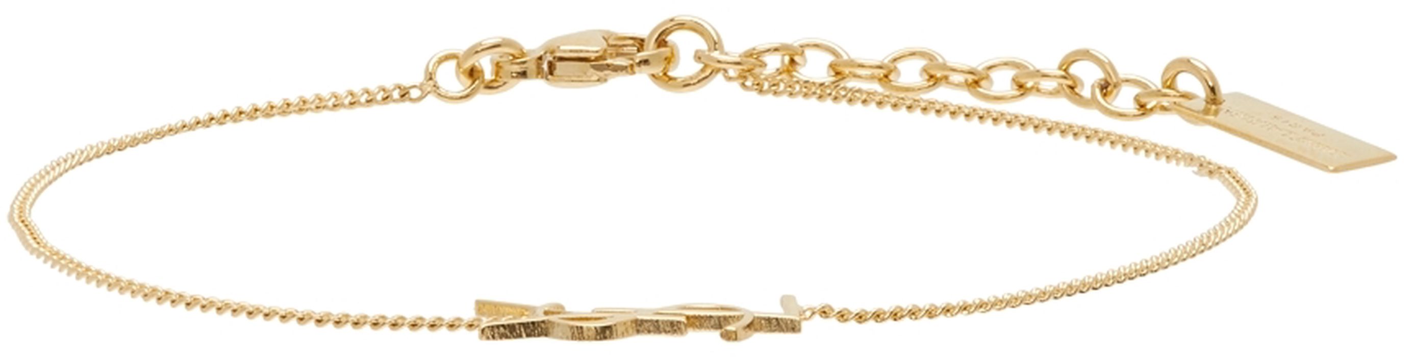 Saint Laurent Gold Chain Opyum Bracelet