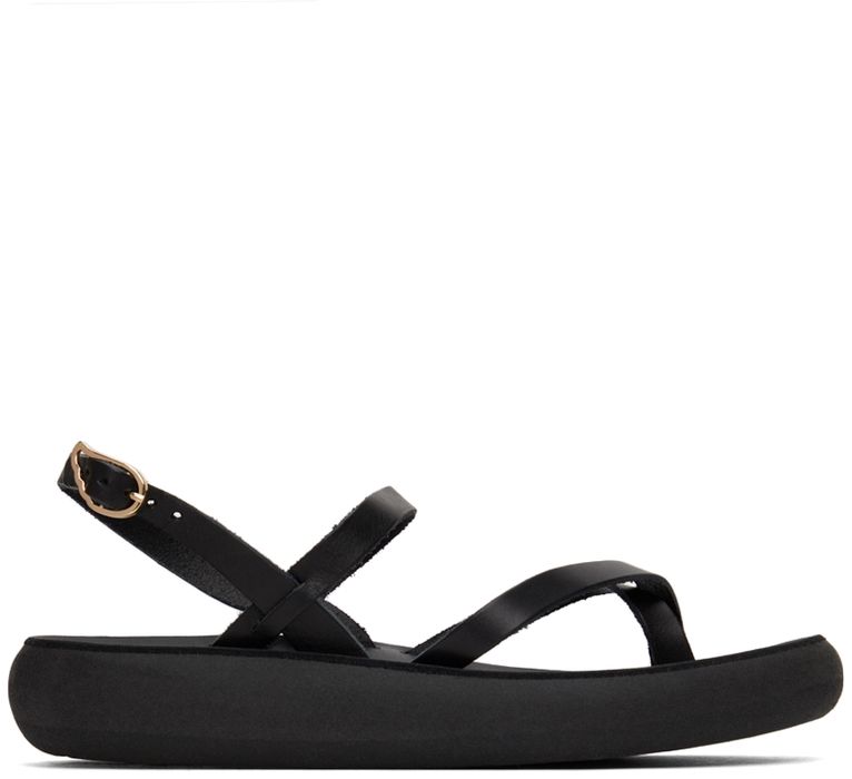 Ancient Greek Sandals Black Tereza Comfort Sandals