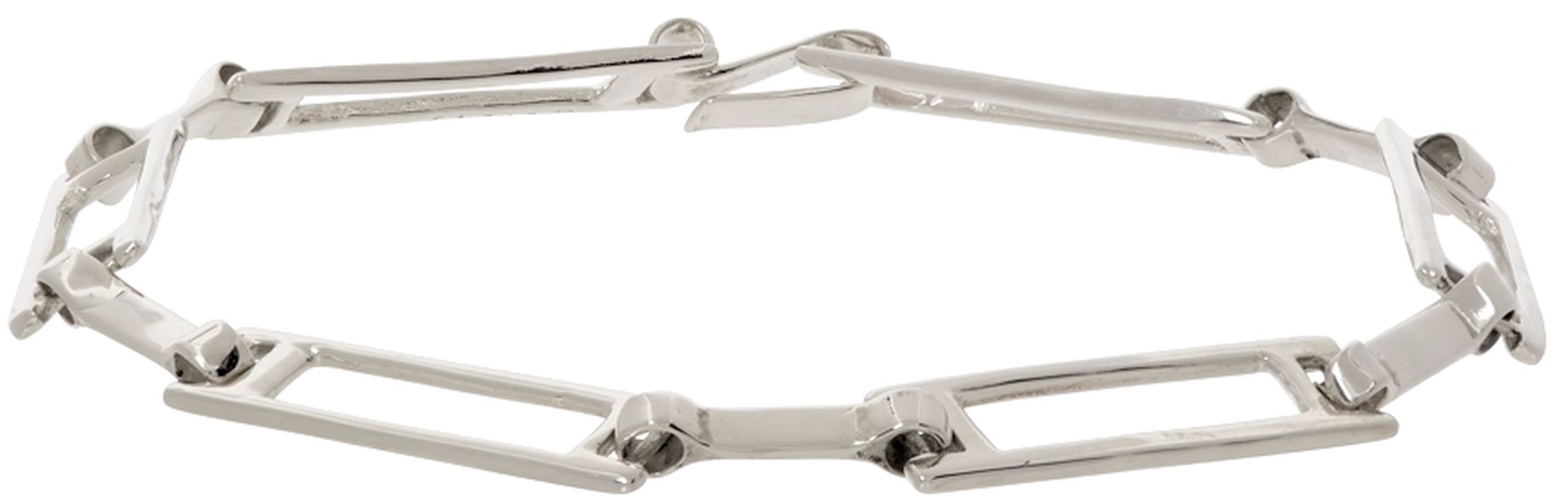 Faris Silver Grid Bracelet