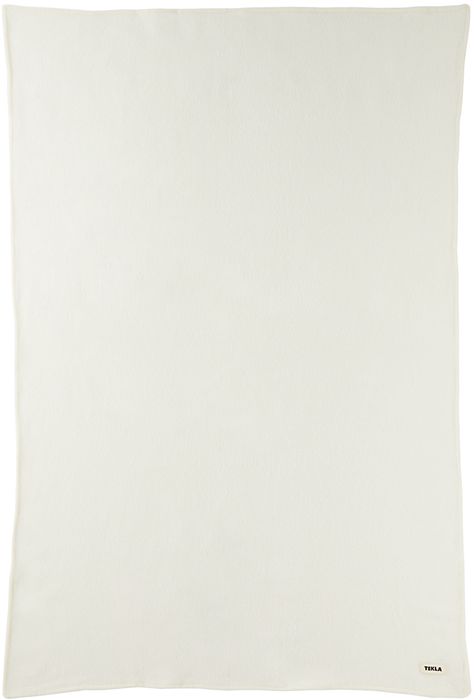 Tekla Off-White Pure New Wool Blanket