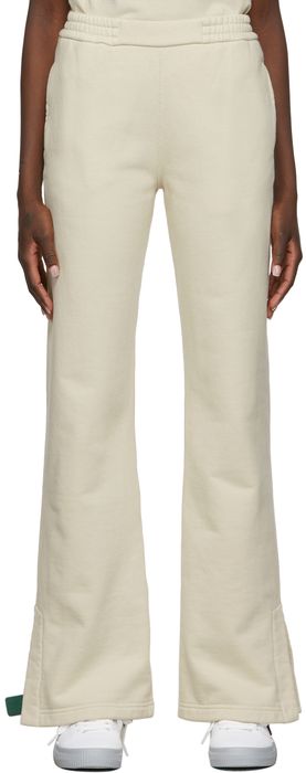 Off-White Beige Diag Lounge Pants