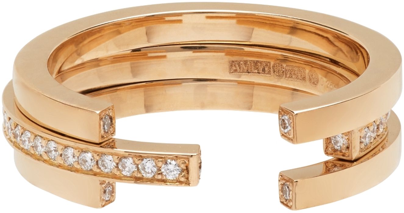 Annette Welander Gold Sequential 3 Arc Ring