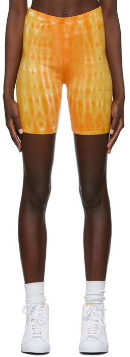 COTTON CITIZEN Orange Sienna Bike Shorts