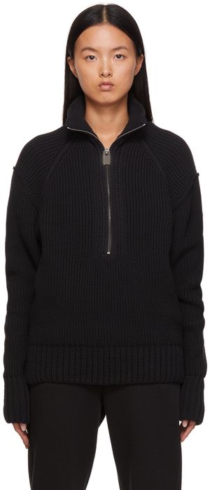 Moncler Genius 6 Moncler 1017 ALYX 9SM Black Rib Knit Sweater