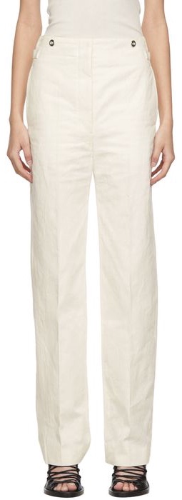 Lemaire Off-White High Waisted Trousers