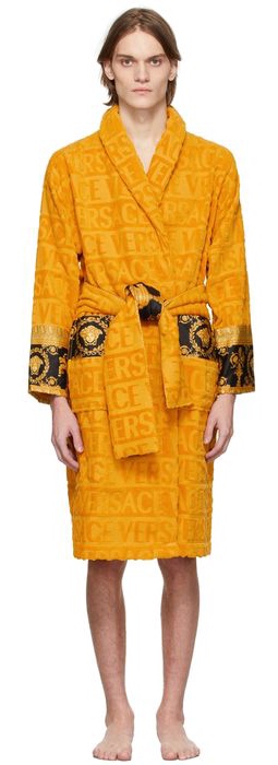 Versace Yellow I Heart Baroque Robe