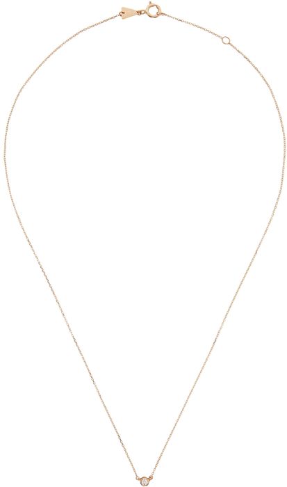 Adina Reyter Gold Single Diamond Necklace