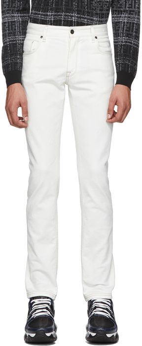 Fendi White 'Forever Fendi' Denim Jeans