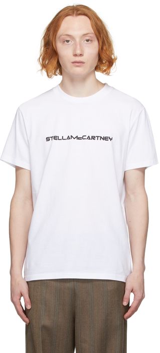 Stella McCartney White Graphic Logo T-Shirt