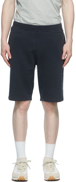 Sunspel Navy French Terry Shorts