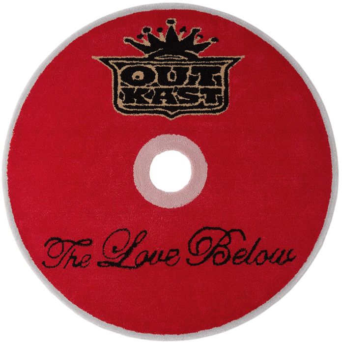 Curves by Sean Brown SSENSE Exclusive Red 'The Love Below' CD Rug