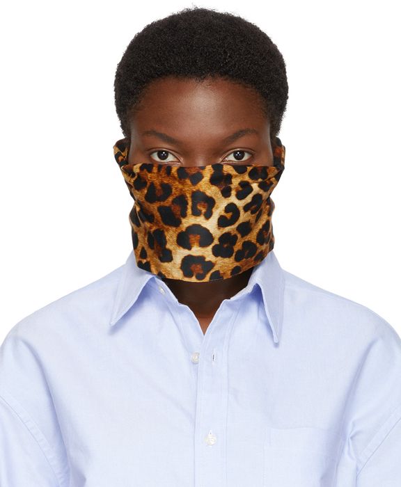 R13 Tan Leopard Facescarf