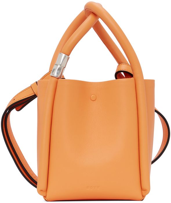BOYY Orange Lotus 12 Top Handle Bag